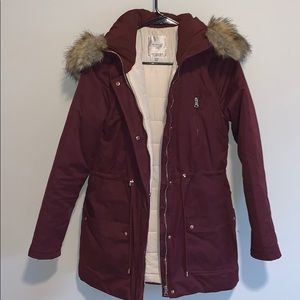 Red Zara winter jacket